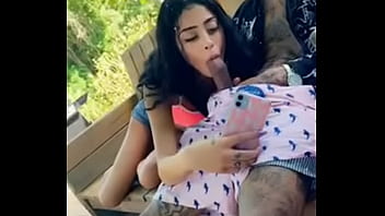 Nina Pink Tryna talk with dick in her mouth