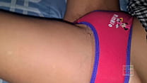 My took a pill, I couldnt resist, she still wearing cartoon panties and really hairy. this is fucking tight but im pretty sure she is not virgin.